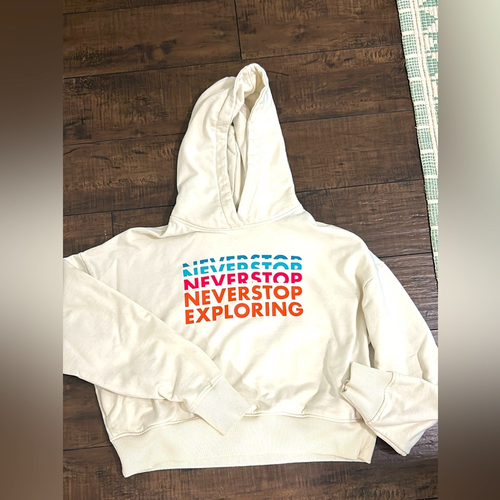 The North Face cropped hoodie